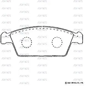 Brake Pad Set, disc brake (H1N005)
