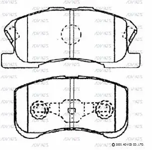 Brake Pad Set, disc brake (G1N018)