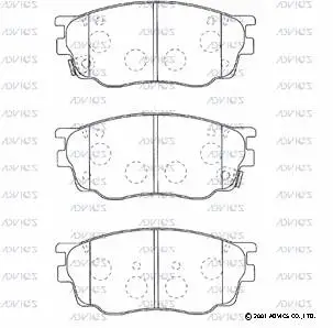 Brake Pad Set, disc brake (SN599P)