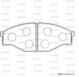 Brake Pad Set, disc brake (A1N063)