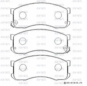 Brake Pad Set, disc brake (SN280P)