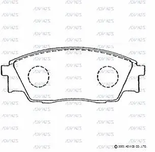 Brake Pad Set, disc brake (SN766)