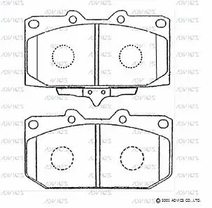 Brake Pad Set, disc brake (B1N002)