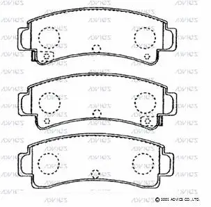 Brake Pad Set, disc brake (SN792P)