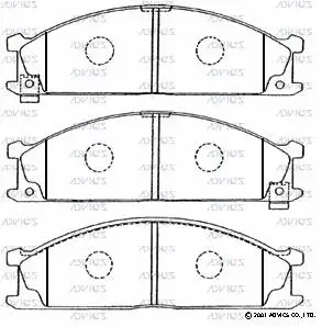 Brake Pad Set, disc brake (B1N011)