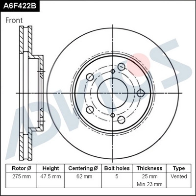 Brake Disc (A6F422B)
