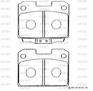 Brake Pad Set, disc brake (D2N012)