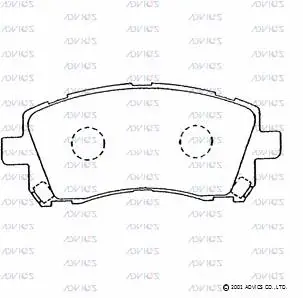 Brake Pad Set, disc brake (F1N013)