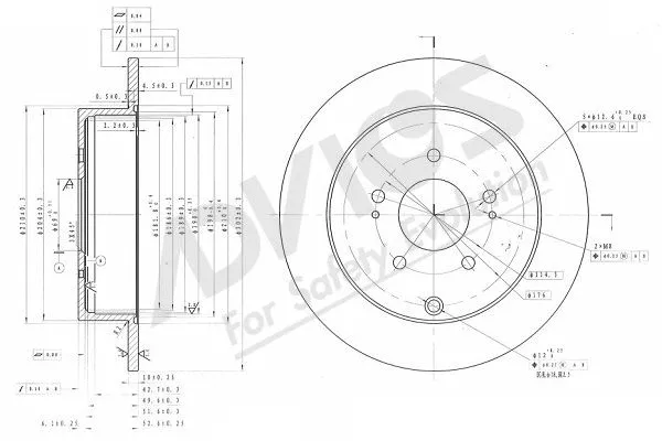 Brake Disc (D6R525B)