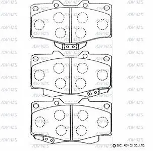 Brake Pad Set, disc brake (A1N021)