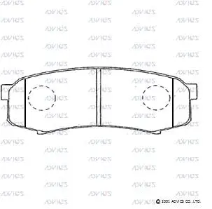 Brake Pad Set, disc brake (A2N012)