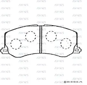 Brake Pad Set, disc brake (SN652P)