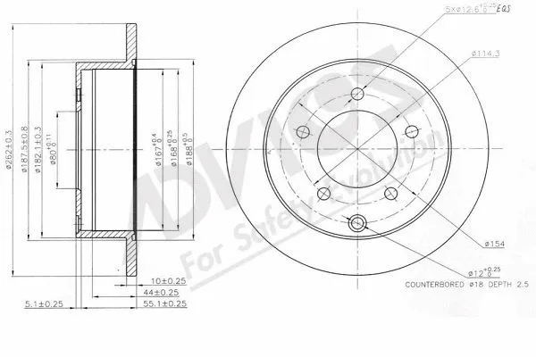 Brake Disc (D6R088B)