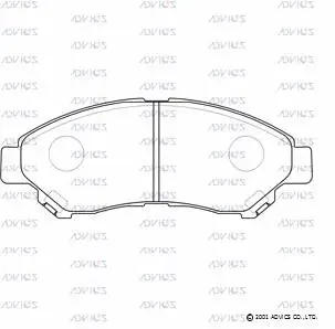 Brake Pad Set, disc brake (SN955)