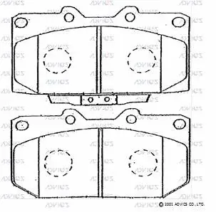 Brake Pad Set, disc brake (SN109P)
