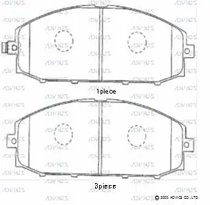 Brake Pad Set, disc brake (SN905P)