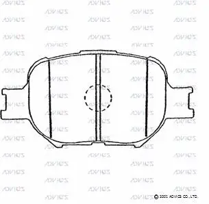Brake Pad Set, disc brake (A1N065)