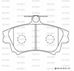 Brake Pad Set, disc brake (SN966)