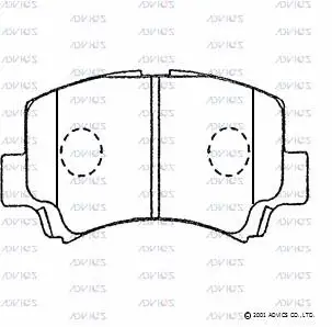Brake Pad Set, disc brake (H1N020)