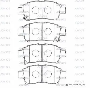 Brake Pad Set, disc brake (SN685P)