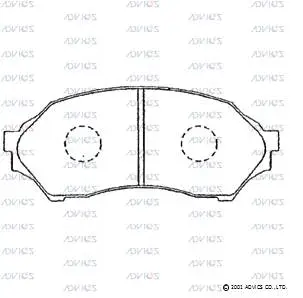 Brake Pad Set, disc brake (E1N003)