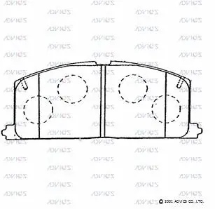 Brake Pad Set, disc brake (A1N034)