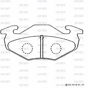 Brake Pad Set, disc brake (SN649)