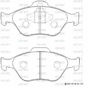 Brake Pad Set, disc brake (SN901)