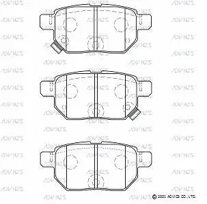 Brake Pad Set, disc brake (A2N196)