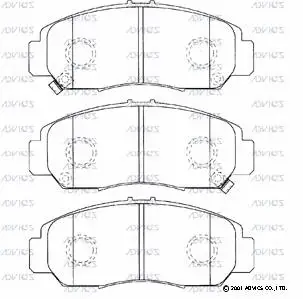 Brake Pad Set, disc brake (SN435P)