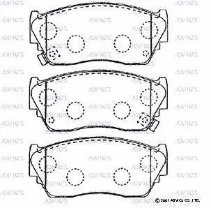 Brake Pad Set, disc brake (SN590P)