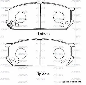 Brake Pad Set, disc brake (SN902P)