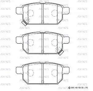 Brake Pad Set, disc brake (H2N046)