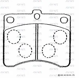Brake Pad Set, disc brake (SN233)