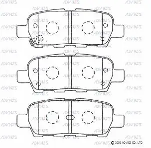 Brake Pad Set, disc brake (B2N064)