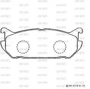Brake Pad Set, disc brake (SN627)
