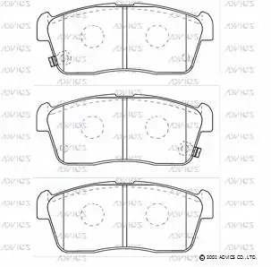 Brake Pad Set, disc brake (SN949P)