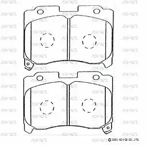 Brake Pad Set, disc brake (A1N028)