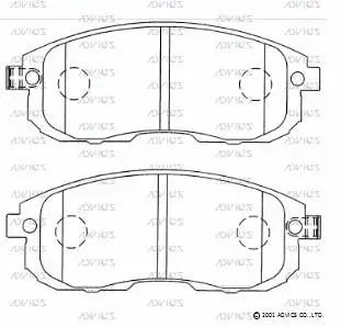 Brake Pad Set, disc brake (H1N041)