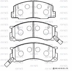 Brake Pad Set, disc brake (A1N085)