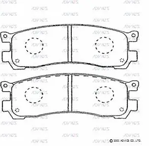Brake Pad Set, disc brake (SN847)