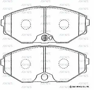 Brake Pad Set, disc brake (B1N028)