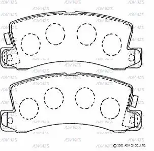 Brake Pad Set, disc brake (A2N081)