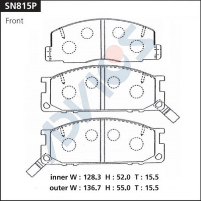 Brake Pad Set, disc brake