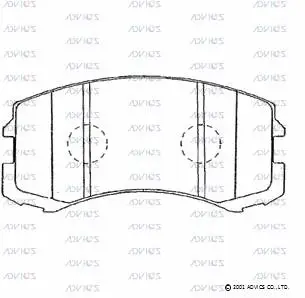 Brake Pad Set, disc brake (D1N004)