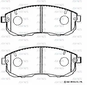 Brake Pad Set, disc brake (SN596P)