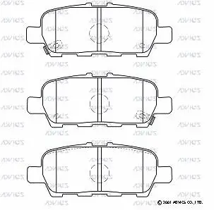 Brake Pad Set, disc brake (SN509P)