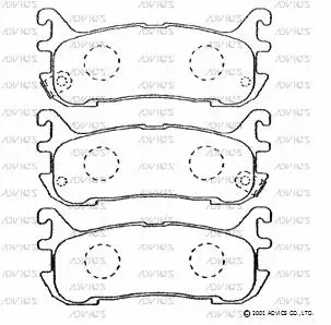 Brake Pad Set, disc brake (E2N030)