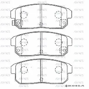 Brake Pad Set, disc brake (SN913P)