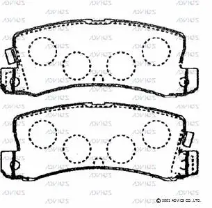 Brake Pad Set, disc brake (SN747P)
